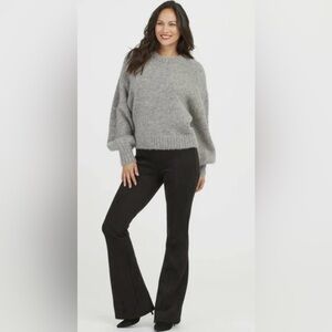 NWT Spanx Faux Suede Flare Pants, 2X, Black